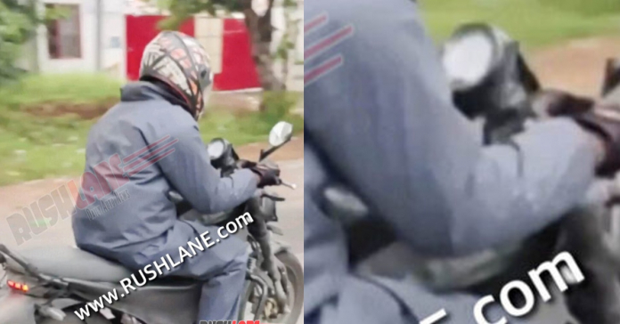 Apache inspired retro-styled bike by TVS spied testing on roads