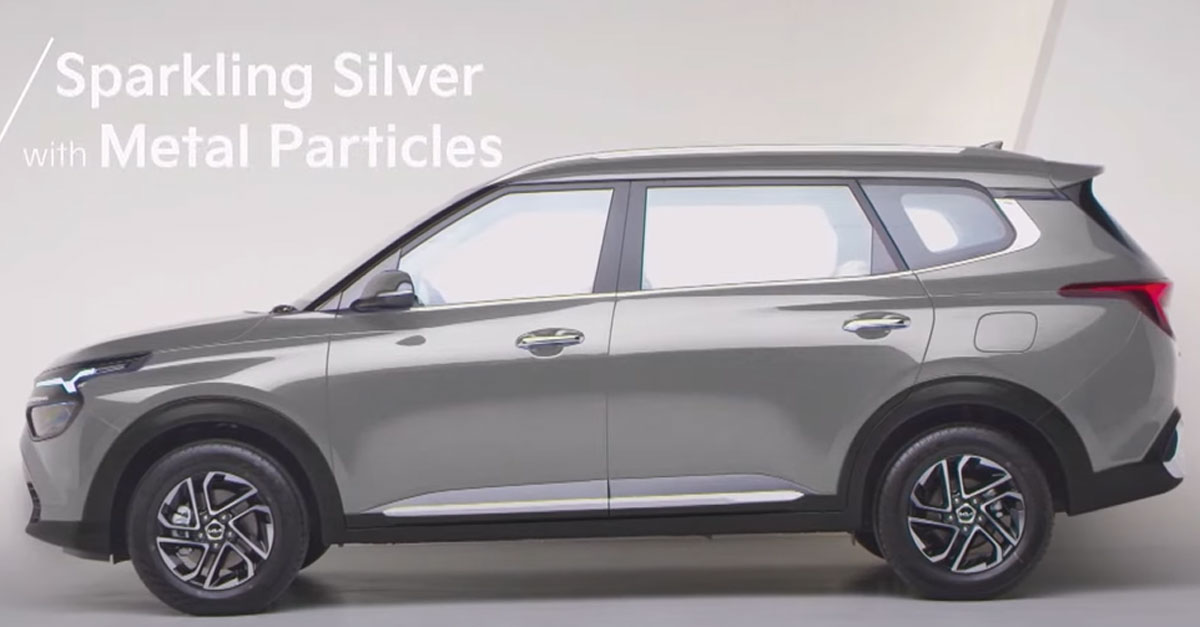 Kia Carens Colour- Sparkling Silver