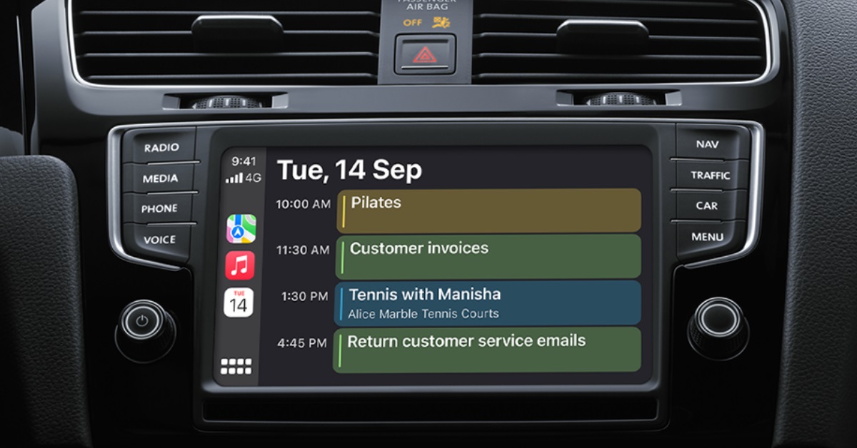 Apple CarPlay Calendar