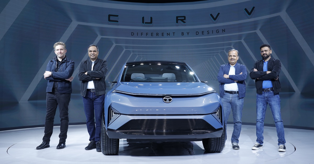 Tata Unveils The Concept CURVV Electric SUV 2024: A Sporty Futuristic Coupe Body