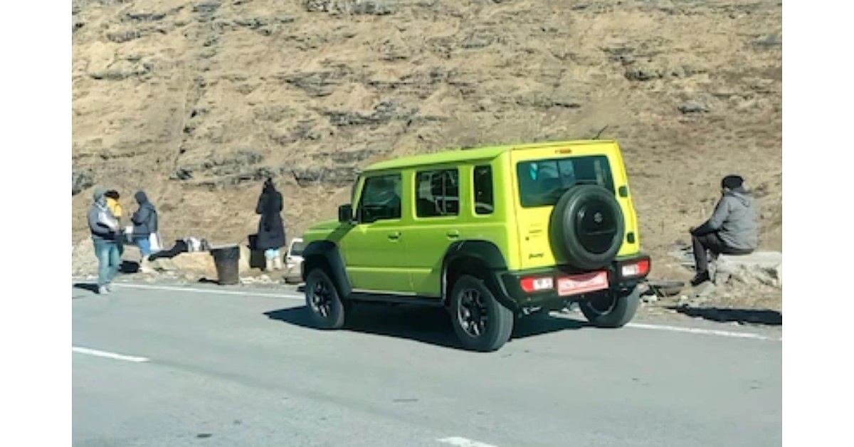 5-door Maruti Suzuki Jimny spied without camo for the first time