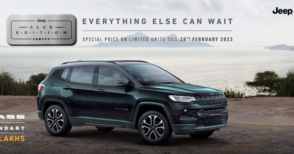 Jeep Compass and Meridian get Club Editions