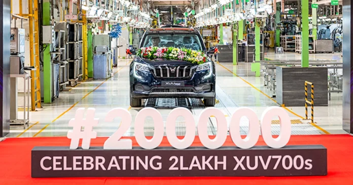 Mahindra XUV700 crosses 2 lakh sales landmark