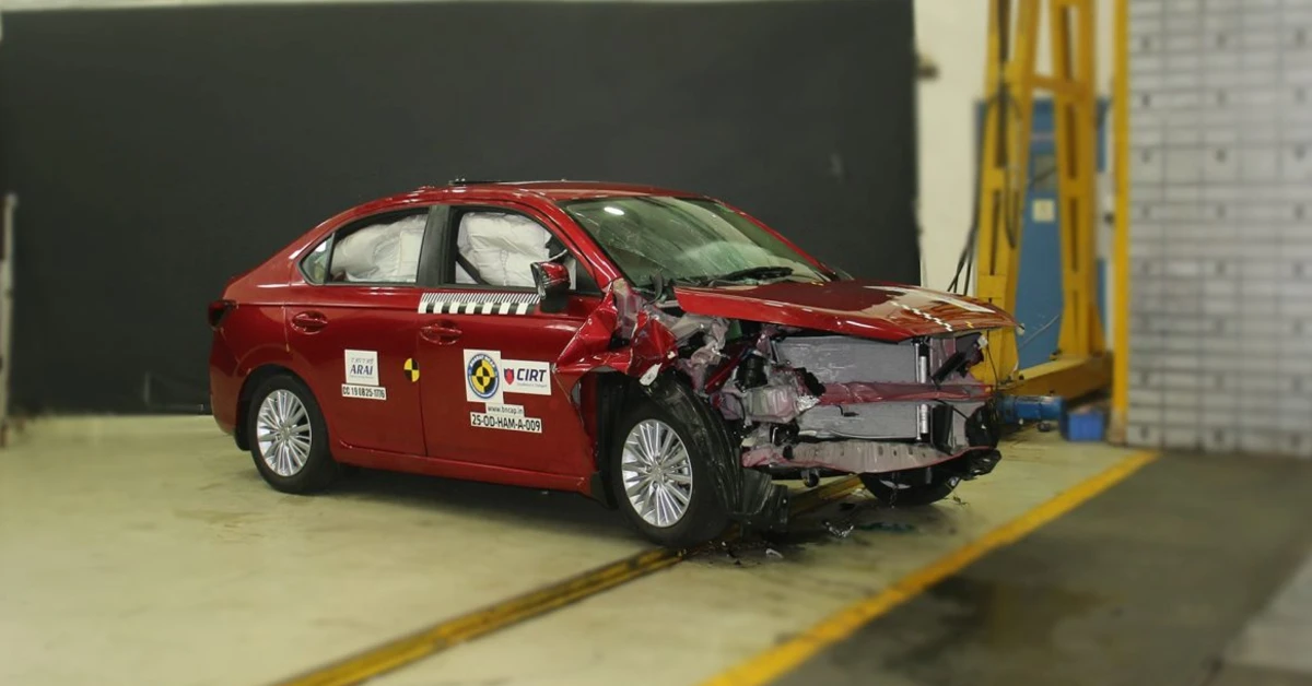 3rd-gen Honda Amaze gets a 5-star safety rating from Bharat NCAP 1 Honda Amaze: Bharat NCAP crash test results explained
