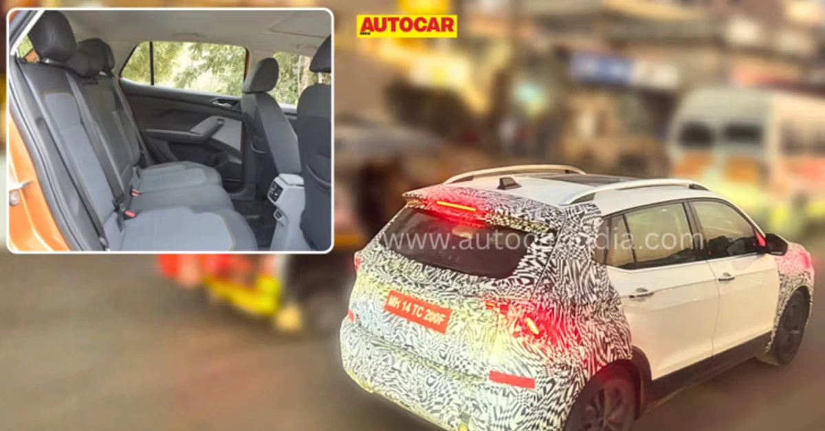 Skoda Kushaq facelift spotted testing again, rear seat massage function confirmed 1 Skoda Kushaq facelift: What to expect?