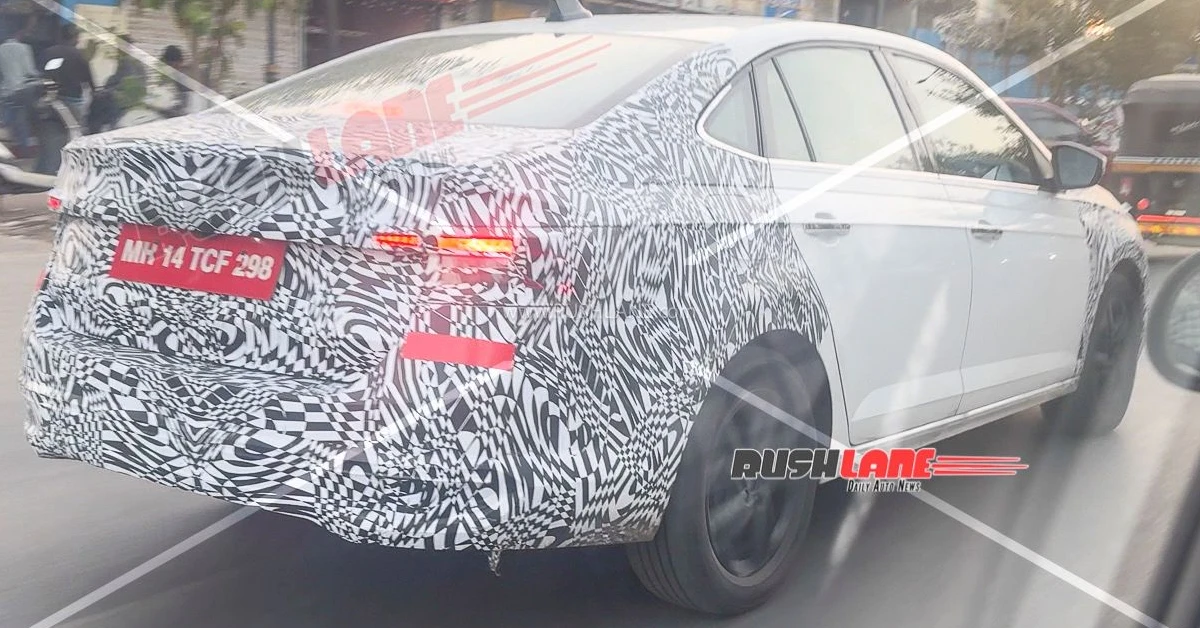 Skoda Slavia facelift spotted testing ahead of 2026 launch 2 2026 Skoda Slavia: What do the spy shots suggest?