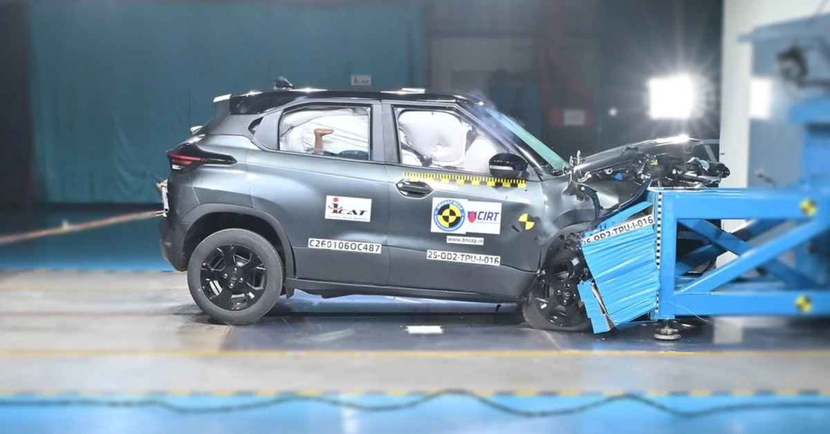 Tata Punch facelift awarded a 5-star safety rating by BNCAP 1 Tata Punch facelift: Bharat NCAP crash test results explained
