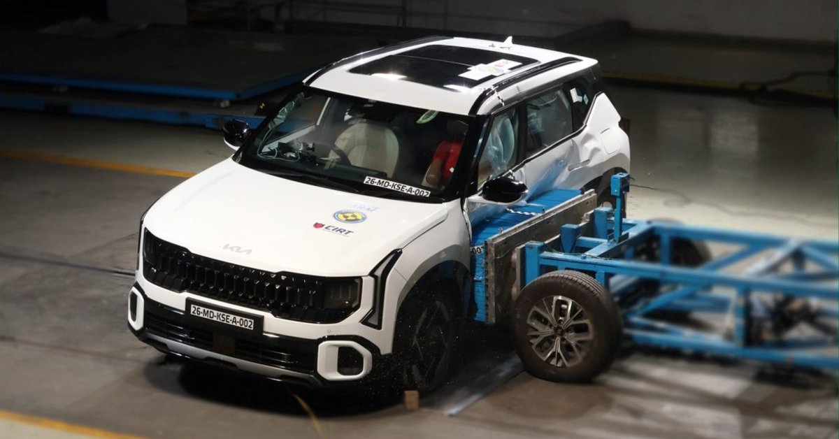 2nd-gen Kia Seltos awarded a 5-star safety rating by Bharat NCAP 2 Kia Seltos: Bharat NCAP crash test results explained