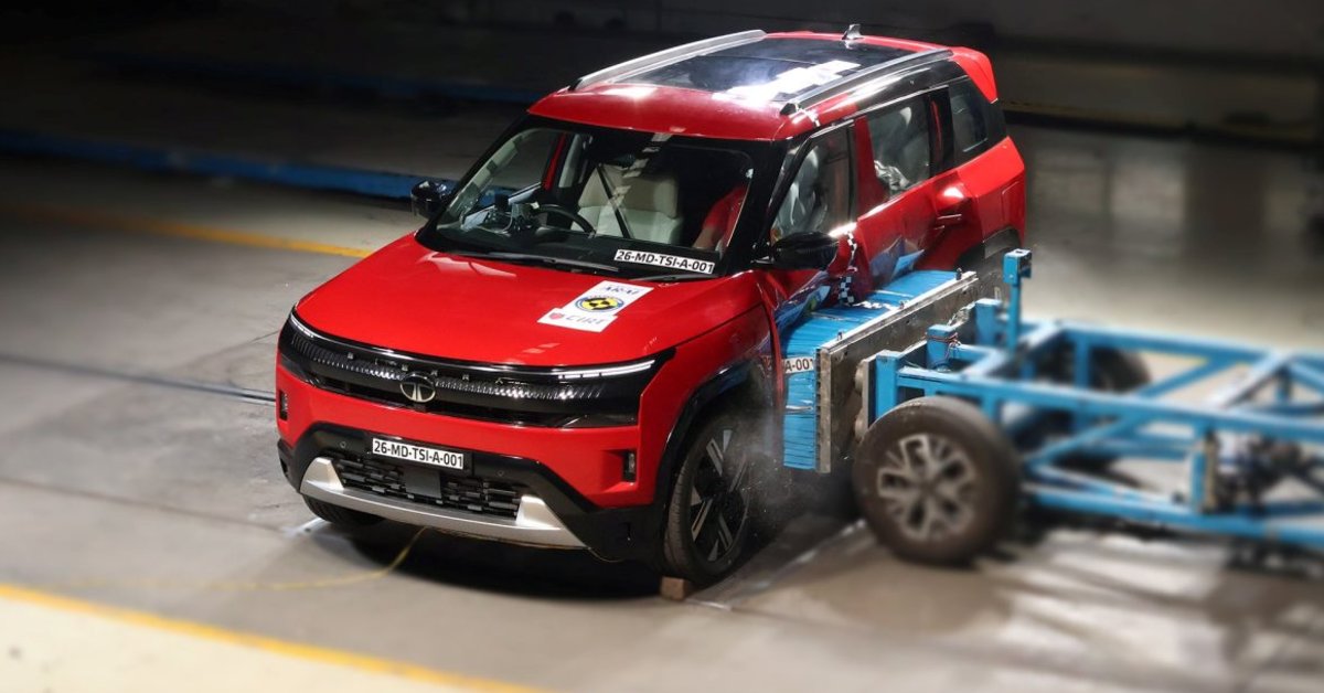 Tata Sierra secures a 5-star safety rating from BNCAP 2 Tata Sierra: Bharat NCAP crash test results explained