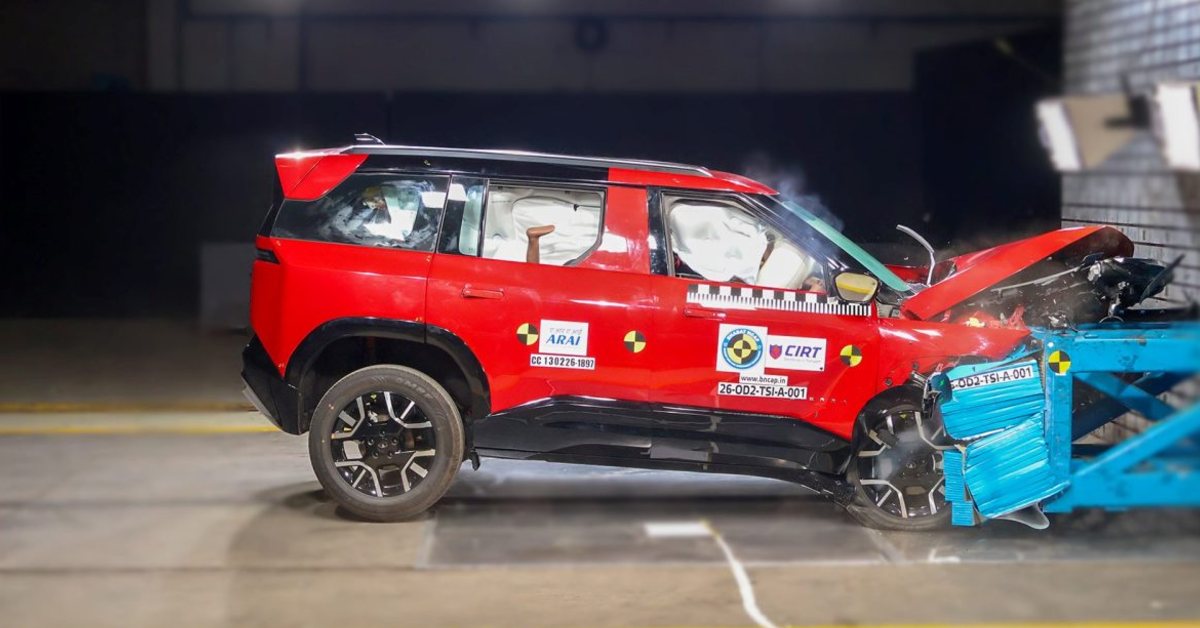 Tata Sierra secures a 5-star safety rating from BNCAP 1 Tata Sierra: Bharat NCAP crash test results explained