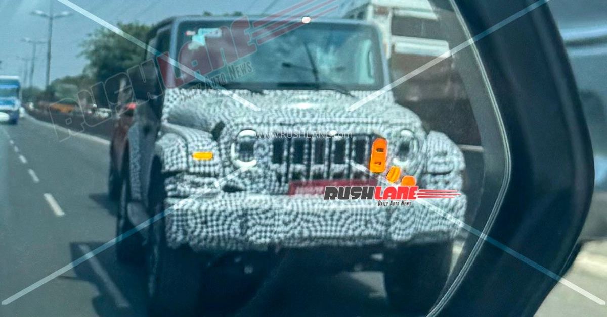 3-door Mahindra Thar spotted testing 1 2026 Mahindra Thar: What do the spy shots suggest?