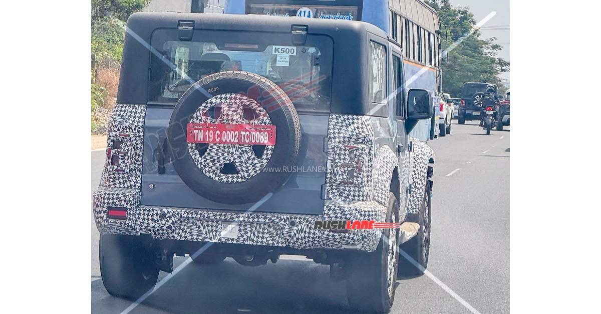 3-door Mahindra Thar spotted testing 2 2026 Mahindra Thar: What do the spy shots suggest?