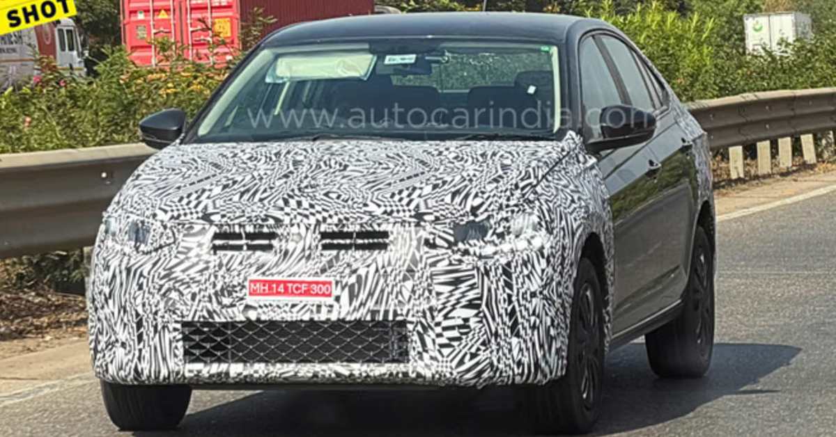 Volkswagen Virtus facelift spotted testing for the first time 1 Volkswagen Virtus facelift: What to expect?