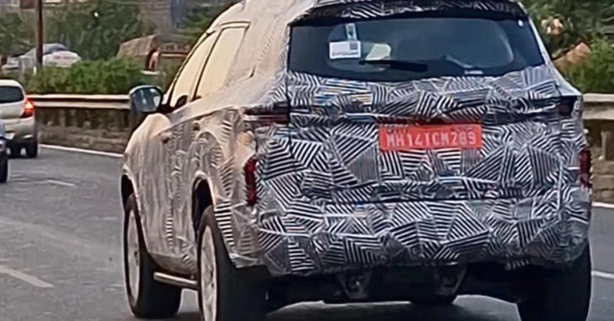 Tata Safari EV spotted testing for the first time 1 Tata Safari EV: What do the spy shots suggest?