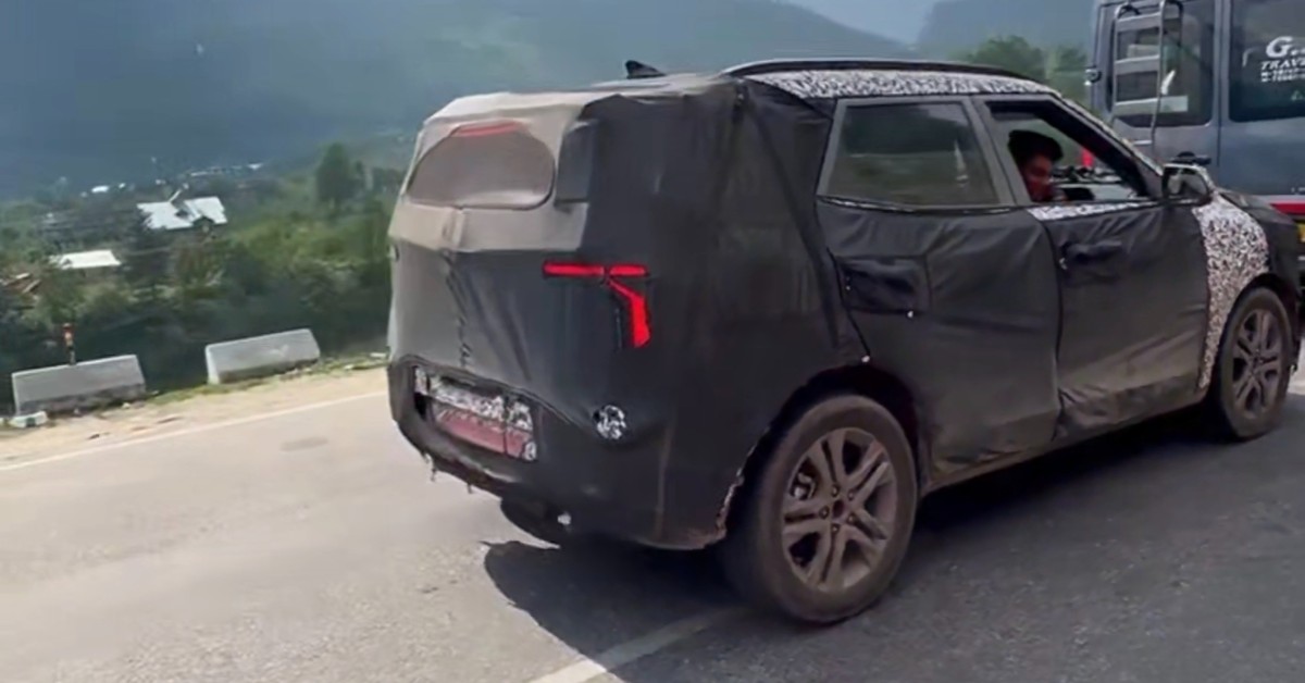 2nd-gen Kia Sonet spotted testing in Karnataka 3 2nd-gen Kia Sonet: What do the new spy shots suggest?