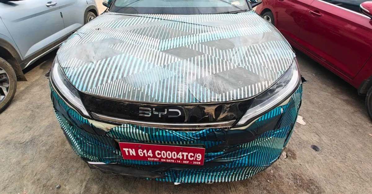 BYD Atto 2 spotted testing in Tamil Nadu 1 BYD Atto 2: What do the spy shots suggest?