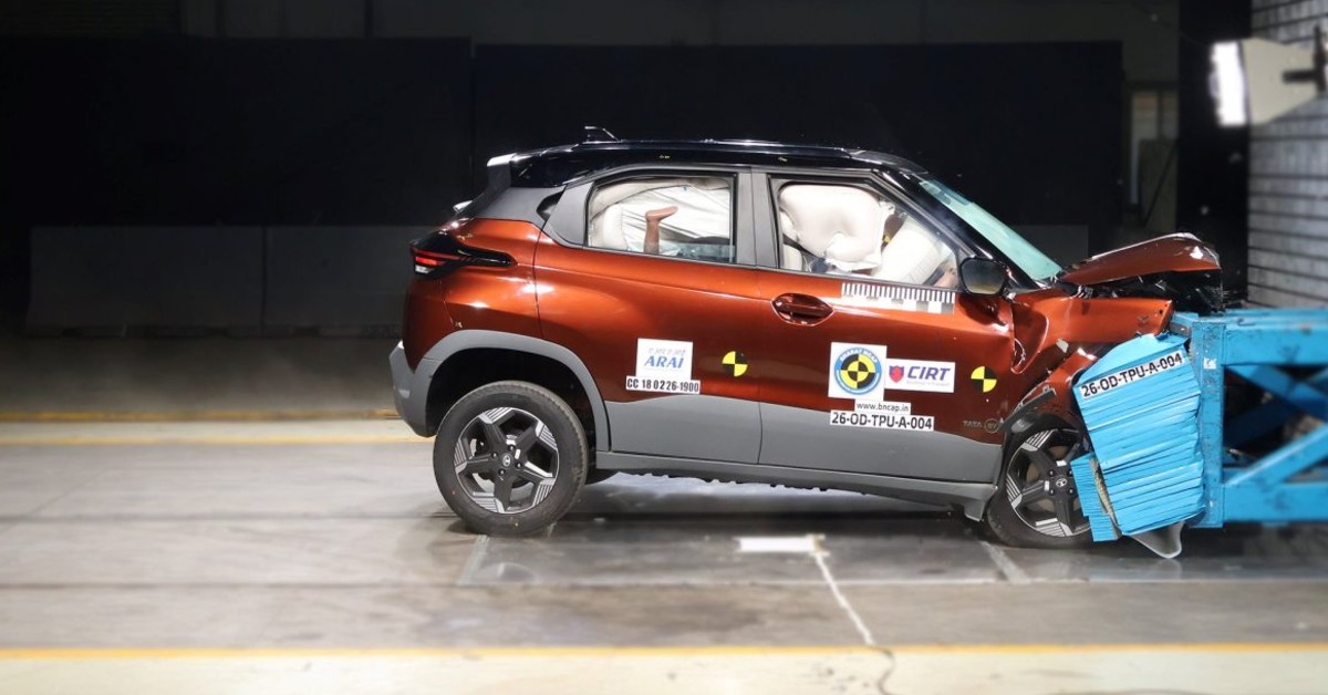 Tata Punch EV facelift gets a 5-star BNCAP safety rating 1 Tata Punch EV facelift: Crash test results explained