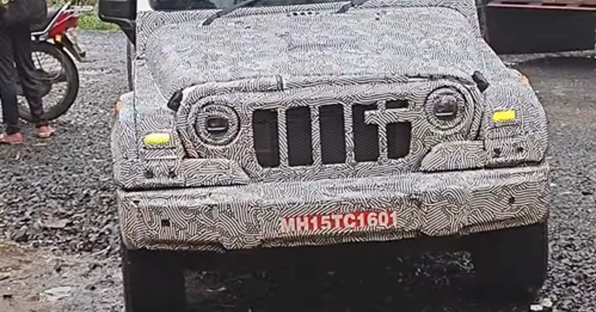 3-door Mahindra Thar facelift spied near Nashik 1 3-door Mahindra Thar facelift: What to expect?