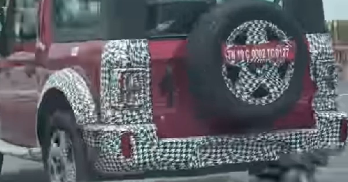 3-door Mahindra Thar spotted testing again, launch imminent 2 3-door Mahindra Thar facelift: What to expect?