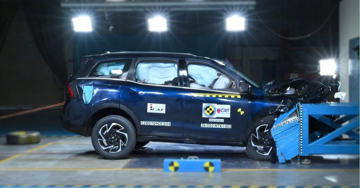 Mahindra XUV 7XO gets a 5-star safety rating from Bharat NCAP 1 Mahindra XUV 7XO: Crash test results explained