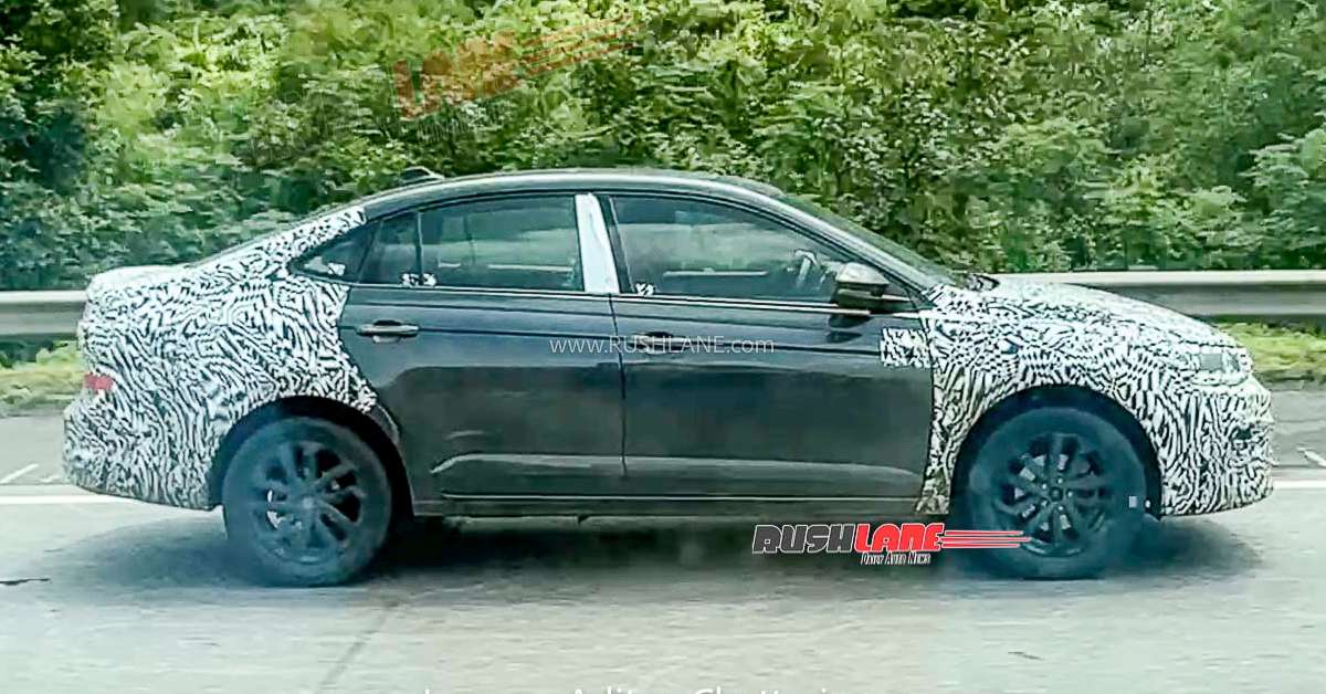 Volkswagen Virtus facelift spotted testing again 2 2026 Volkswagen Virtus facelift: What do the latest spy shots reveal?