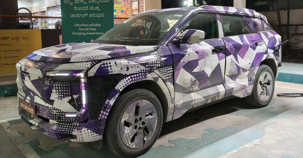 Mahindra BE 7 spotted at a charging station 2 Mahindra BE 7: What we know so far